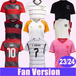 23 24 24 Flamengo Gabi Pedro Męskie koszulki piłkarskie E.ribeiro de Arrascaeta Fabricio B. Everton Home Away Away Training Edition Edition Football koszule