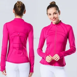 Lu Yoga Lu-225 Yoga Jacket Women's Defines Workout Sport Coat Sports Quick Dry Activewear Top Solid up Switshirt Sportwear Sell