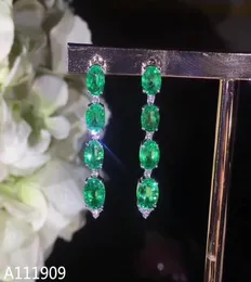 KJJEAXCMY boutique di gioielli in argento sterling 925 intarsiato con smeraldi naturali pregiati orecchini da donna039 supportano il rilevamento beauty1600156