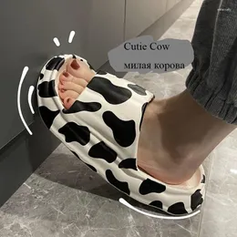 Slippers Cartoon Cutie Zebra Cow Stripe Women Summer Cool Home Slides EVA Soft Men Beach Shoes Unisex Leisure Sandalias Mujer