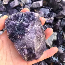 Pedra preciosa crua roxa natural sugilite para decoração de casa de cura Reiki 231225