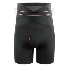 Underwear maschi maschera da uomo in ghigliottino traspirante con corsetto in vita alto e shaper dimagranta shorts di compressione del pancia di controllo della pancia