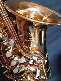 Melhor qualidade novo saxofone alto dourado yas62 japão marca saxofone alto e-flat instrumento de música com bocal sax profissional