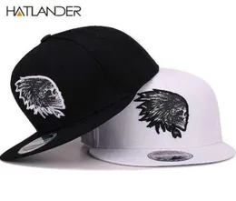 Hatlander bordado crânio bonés de beisebol chapéus hip hop snapbacks borda plana ossos gorra esportes snapback bonés para homens mulheres unissex3910606