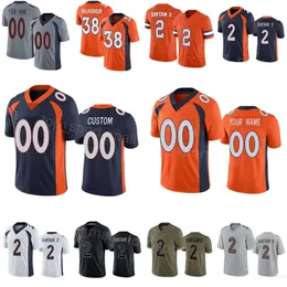 男性女性ユースフットボール38 Jaleel McLaughlin Jerseys 25 Samaje Perine 19 Marvin Mims Jr 0 Jonathon Cooper 2 Pat Surtain II 99 Zach Allen 29 Jaquan McMillian Color Rush