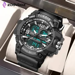 Braccialetti Nuovi Uomini Digitali Orologio Militare 50m Orologio Da Polso Impermeabile LED Orologio Al Quarzo Orologio Sportivo Maschile Grandi Orologi Da Uomo Relógios Masculino