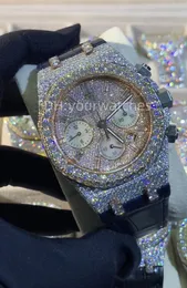 Роскошные мужские часы -движения часы Menwatch Iced Out Watch Moissanite Watch Нарученные часы Automatique Montre Designer Watches for Men Diamond Watch Montre de Luxe 058