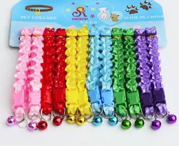 طوق الدانتيل الكلب الجميل مع جرس قابلة للتعديل طوق الإبزيم للقطط PUPPY PET Supplies Cat Dog Ga651