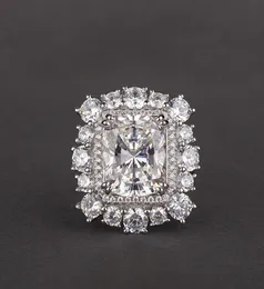 Amanti del lusso Anello con diamante zaffiro rosa da 6 ct Anello originale in argento sterling 925 con fedi di fidanzamento per gioielli da donna Gift2084259