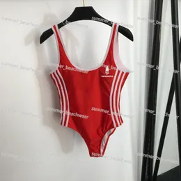 Sexy rückenfreie einteilige Badebekleidung Designer Neckholder Bikini Frauen Slim Fit Badeanzug für Sommer Strand Badeanzug