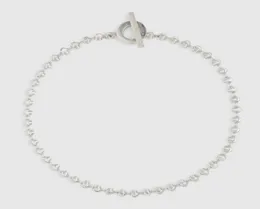 Лучшие роскошные дизайнерские ожерелья-цепочки для женщин и мужчин. Простые модные серебряные дизайнерские ожерелья с буквами Supply7624307