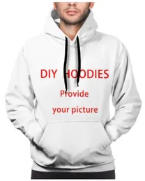 DIY Custom Full 3D Printing Hoodies Create Design PO/Du vill ha mönster Personliga anpassade tröjor Överdimensionerade 231226