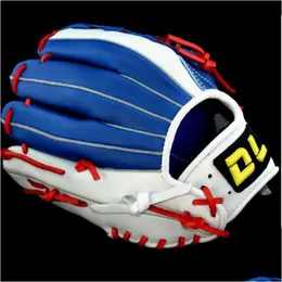 Rękawiczki sportowe oryginalne skórzane rękawice baseballowe wchłanianie potu Wzmocnione trwałe 11.51212.5 230414 Dostawa na zewnątrz ATHL DHQNF
