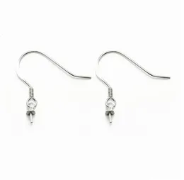 50 Pairs Whole 925 Sterling Silver Hooks with a Coil and Bead Cap Fishhooks Earwire Findings5315149