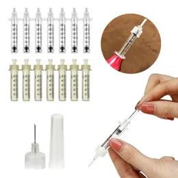 50 Stück 0,3 ml 0,5 ml Ampullenkopf für Hyaluron-Stift, Heimadapterspitze, stoßfeste Pads, Kappe für Schönheit, Lippenlifting, Hautverjüngung, Entfernung von Falten