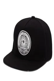 2018 moda redonda etiqueta triângulo olho illuminati snapback bonés feminino boné de beisebol ajustável snapbacks hip hop hats7351390