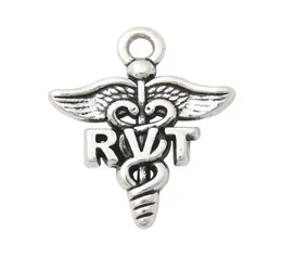 Online Whole DIY Fashion Alloy Medical Symbol RVT Charms For Nurse Doctor Jewelry Making 1923mm AAC19796070015