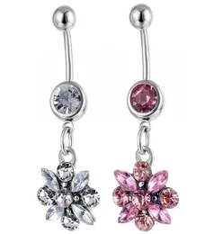 D0109 Flower Belly Navel Ring Mix Colors01234567899025648