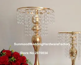 Dekorasyon Çiçek Kasesi Top Crystal Candelabras Uzun Düğün Candelabra Centerpiece