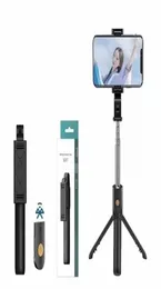 Çok Fonksiyonlu K07 Kablosuz Bluetooth Selfie Monopod Stick Katlanabilir El Monopodlar SM8504706 için Uzaktan Uzatılabilir Mini Tripod