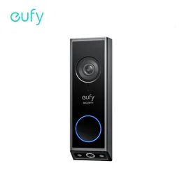 EUFY Security Video Doorbell E340 배달 가드가있는 듀얼 카메라 2K 풀 HD 색상 야간 비전 유선 또는 배터리 전원 231226