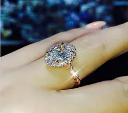 Carino nuovo arrivo gioielli di lusso in argento sterling 925 taglio ovale topazio bianco diamante CZ anello di promessa donne anello nuziale per Lov4755766