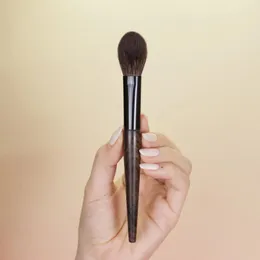 Pennelli per trucco Qiaolianggong Pennello manuale professionale Fard in polvere per capelli di capra Manico in cachi nero lucido