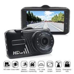 DVRs Novo carro DVR vídeo dashcam 3.0 polegadas full HD 1080P 170 graus gravador de dados do veículo gravação em loop Gsensor monitor de estacionamento