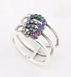 S925 argento sterling e diamante tre anelli anello retrò uomini e donne retrò punk vecchio anello anello coppia anello San Valentino regalo5499812