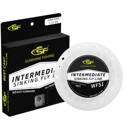 SF Affondamento intermedio Lenza da mosca Peso Affondamento in avanti Pesca Nylon trasparente per streamer IPS125 231225