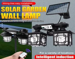 رؤوس مزدوجة أضواء الجدار الشمسي 192COB 192LED 182LED 120LED انقسام Onepiece مقاوم للماء مستشعر Solar Light1612750