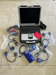 Dizel Kamyon Teşhis Takım Tarayıcısı Nexiq 125032 Dizüstü Bilgisayarla USB Bağlantı CF31 I5 4G Kablolar Tam Set 2 Yıl Garanti