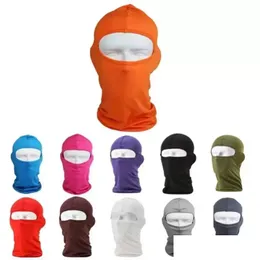 Party Hats Christmas Ninja Face Hat Mask Autumn Winter Polyester Beanie Er Clava Ski Motorcycle Cycling Skiboard Helmet Neck Warmer Ga Otylm