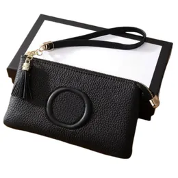 Cgrain carta interligada borla pendurada carteira bolsa bolsas de cosméticos capas