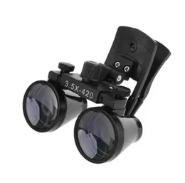 Lupas dentárias 25x 35x lupa binocular odontologia lente de vidro óptico dentista clipe lupa t2005212271268