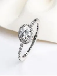 REAL 925 sterling Silver CZ Diamond Rings with Logo Style Ring Ring Jewelry for Women 12pcs/lot يمكنك مختلطة الحجم 3517864