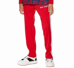 Palms Angels Ss Letters Gestreepte zijrits Retro Campus Heren Dames Sport Casual n