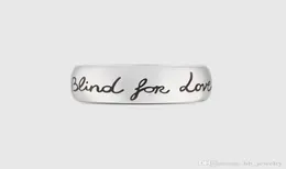 Mieć ślepy na ślepy pierścionki z projektantami miłości dla Lady Design Mens and Women Party zaręczynowy Weddna Biżuter