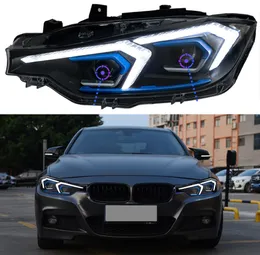 Luz principal de circulação diurna do diodo emissor de luz para bmw f30 f35 farol 2013-2019 drl sinal de volta lente da lâmpada de feixe alto