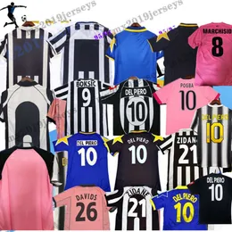 2001 2003 Retro del Piero Soccer Jersey 01 02 03 05 06 11 14 17 18 Zidane Nedved Zambrotta Trezeguet Ancient Davids Classic Football Shirts