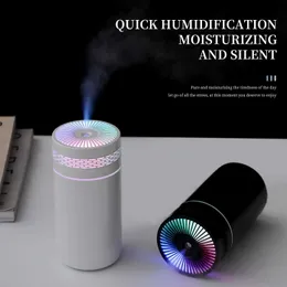 Umidificatori 250ML Umidificatore per auto Mini umidificatore portatile a nebbia spray con luce LED alimentato tramite USB Diffusore di oli essenziali per camera da letto e viaggiL231226