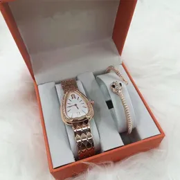 orologi di design braccialetto braccialetto serpenti diamanti gioielli firmati femme argento set diamanti semplice amore orologio donna uomo coppia bracciali oro gioielli catene rosa