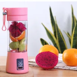 Portable Juicer Electric USB Rechargeable Smoothie fruit Blender Machine Mixer Mini Juice Cup Maker For Home Office2664