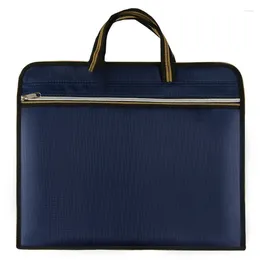 Krótkie plik Bag Oxford Cloth Portable Business Office Spotkanie Tekska Tote Tote Custom A4 Pliki Wodoodporne