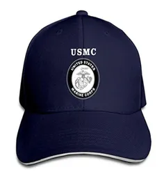 disart USMC Корпус морской пехоты Унисекс Регулируемые бейсболки Спортивная летняя шляпа на открытом воздухе 8 цветов Хип-хоп Встроенная кепка Fashion8903529