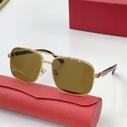 Okulary przeciwsłoneczne mężczyźni kobiety Carter okulary rama okulary klub drewniane złoto srebrne czerwone modne akcesoria