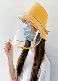 Cappello anti-saliva trasparente Cappello antispruzzo a prova di polvere Protezione per il viso integrale Cappello a secchiello Cappello per il viso Mulicolor Protezione per il viso1533728