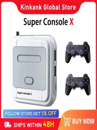وحدات التحكم في اللعبة joysticks Kinhank Super Console X Box Box Retro Game Console 100000 ألعاب فيديو لـ PSPPS1N64MAMINAOMI مع 5979237