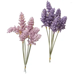Dekorative Blumen, 2 Bündel, simulierte Lavendelspitzen, Hochzeit, Tischdekoration, Partydekoration, Dekorationen