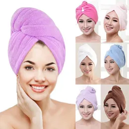 Handduk Microfiber Quick-Torka Hair Cap Ladies Bath Soft Shower for Woman Solid Super Absorption Turban Dry